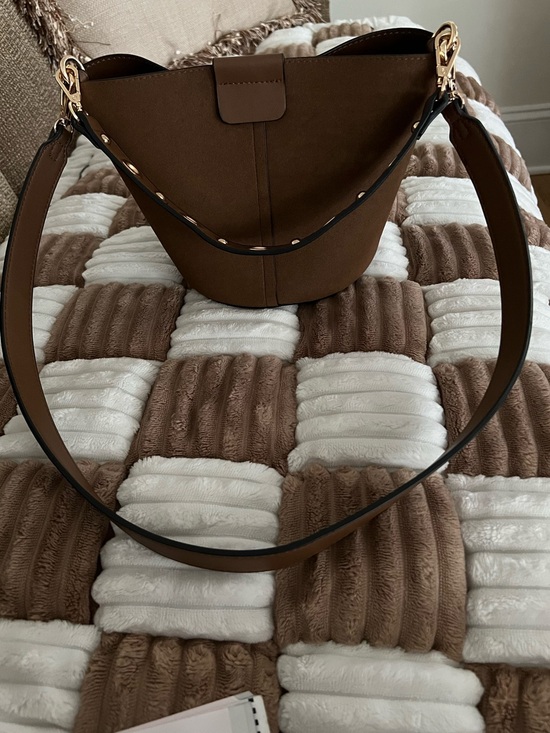 Jen & Co Handbags - Jen & Co Brown Women's Bucket 2 Strap Purse/Bag with Gold Hardware